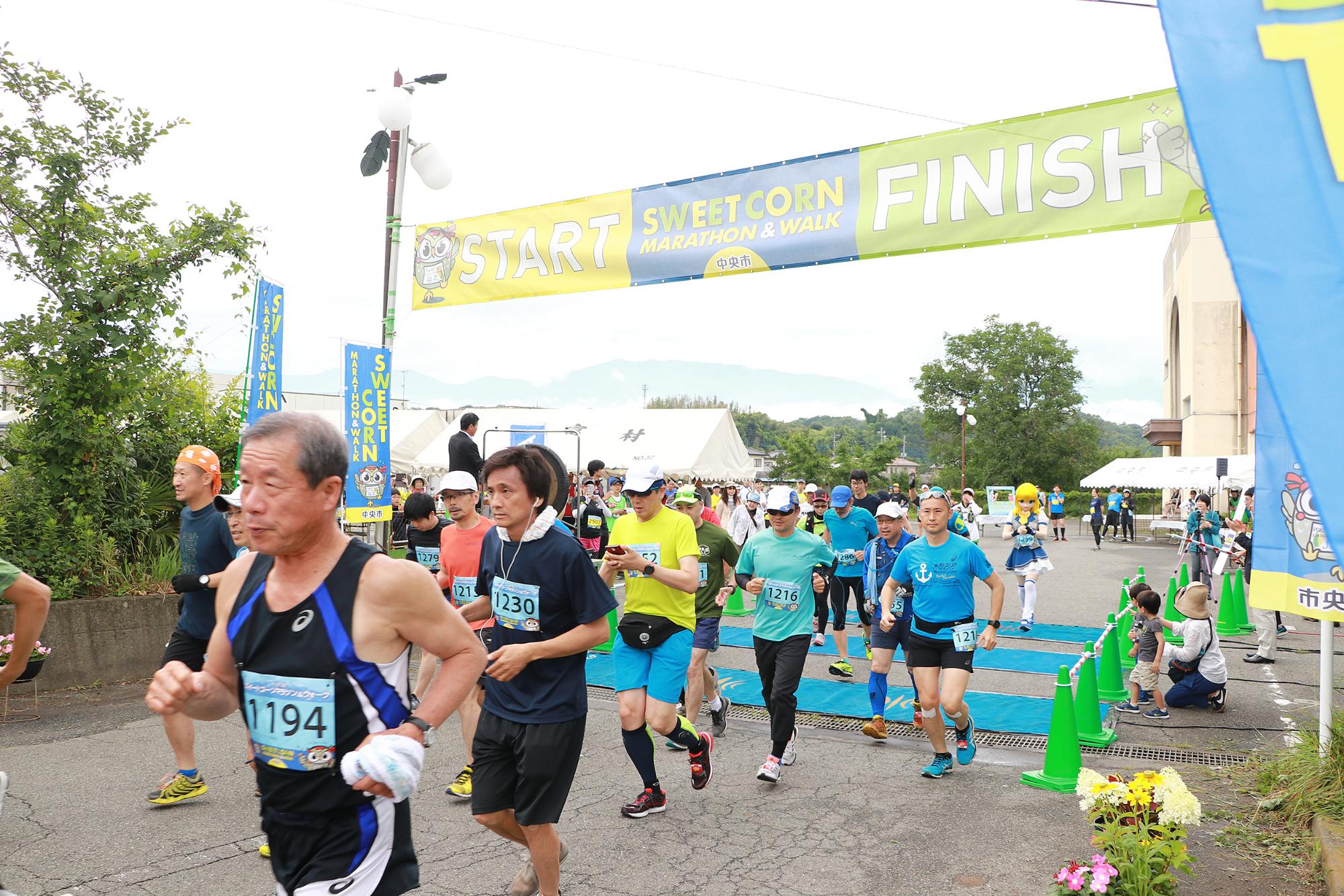 スイートコーンマラソン＆ウォーク初開催