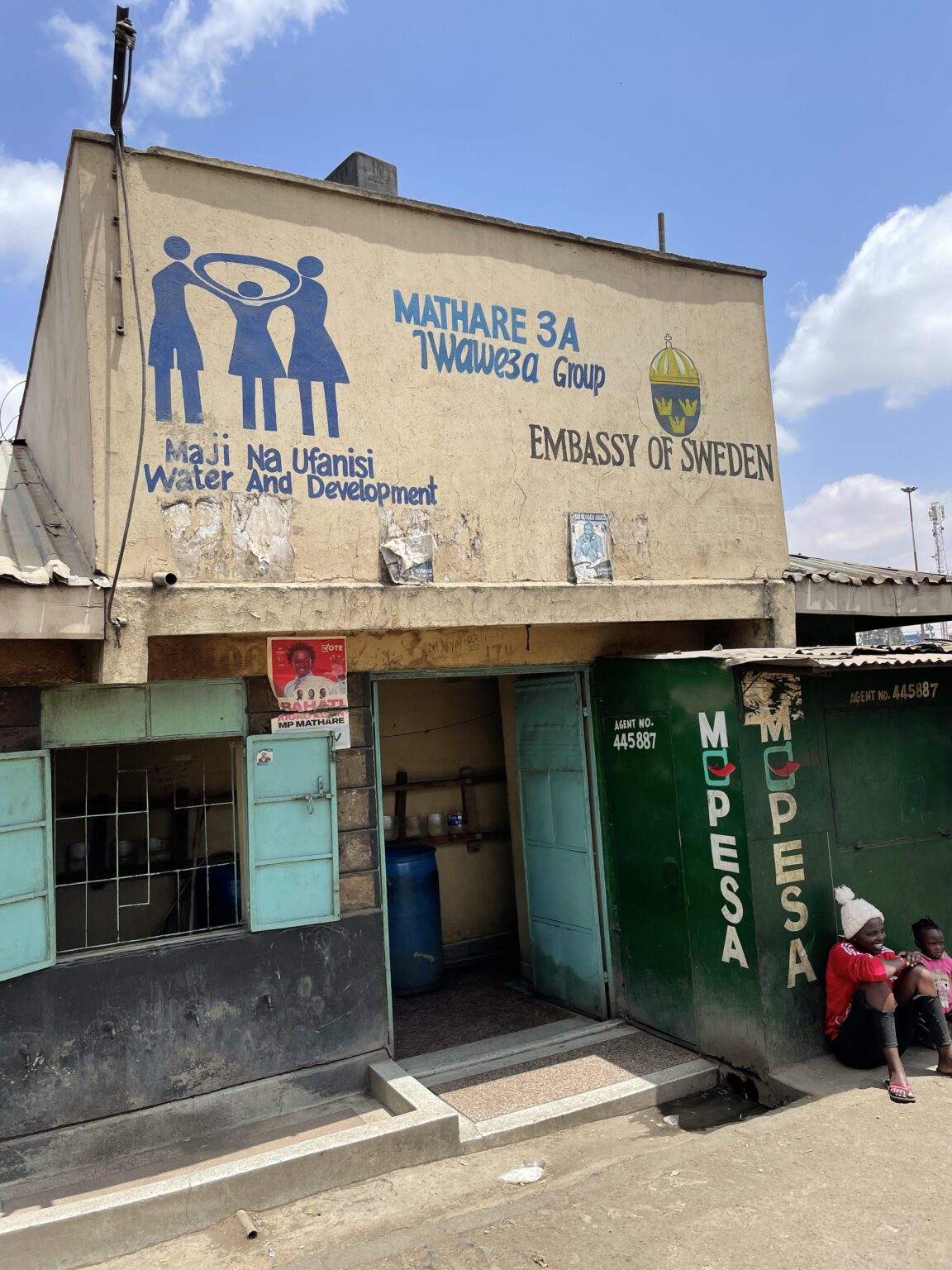 ナイロビのマタレにあるスウェーデンの「大使館」。