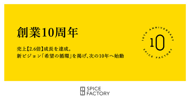 スパイスファクトリー株式会社、創業10周年 | 鹿児島・九州プレスリリース | 生活情報 | くらし