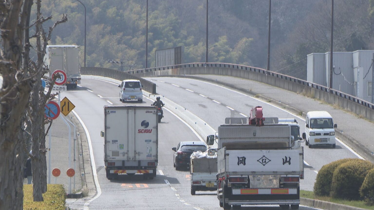 県道箕島高松線が4車線化　物流拠点へのアクセスがスムーズに　岡山県 | KSBニュース | KSB瀬戸内海放送