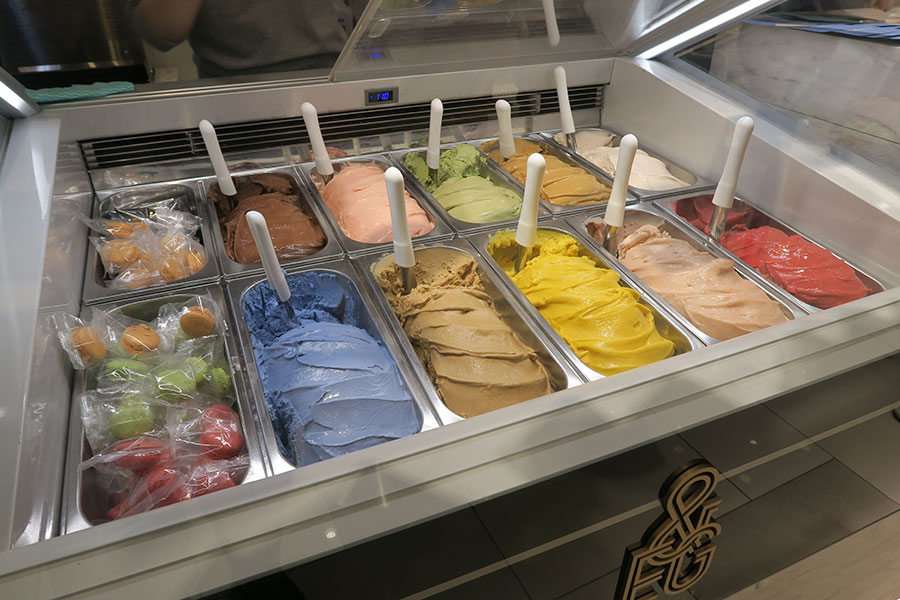 「＆EARL GREY（アンドアールグレイ）」のティージェラート（3月1日／Lmaga.jp撮影）