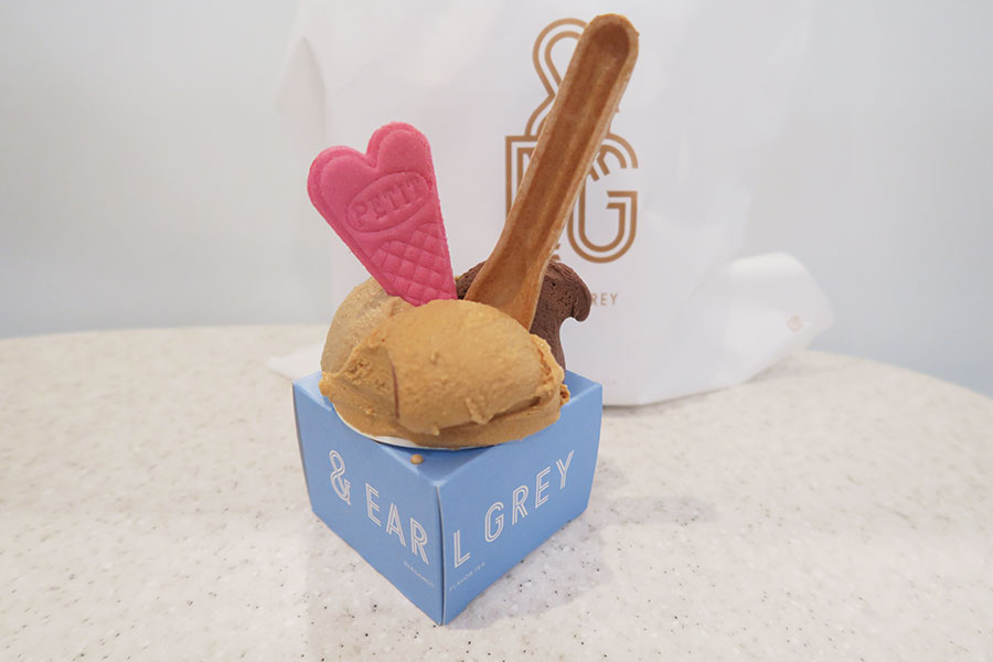 「＆EARL GREY（アンドアールグレイ）」のティージェラート（3月1日／Lmaga.jp撮影）