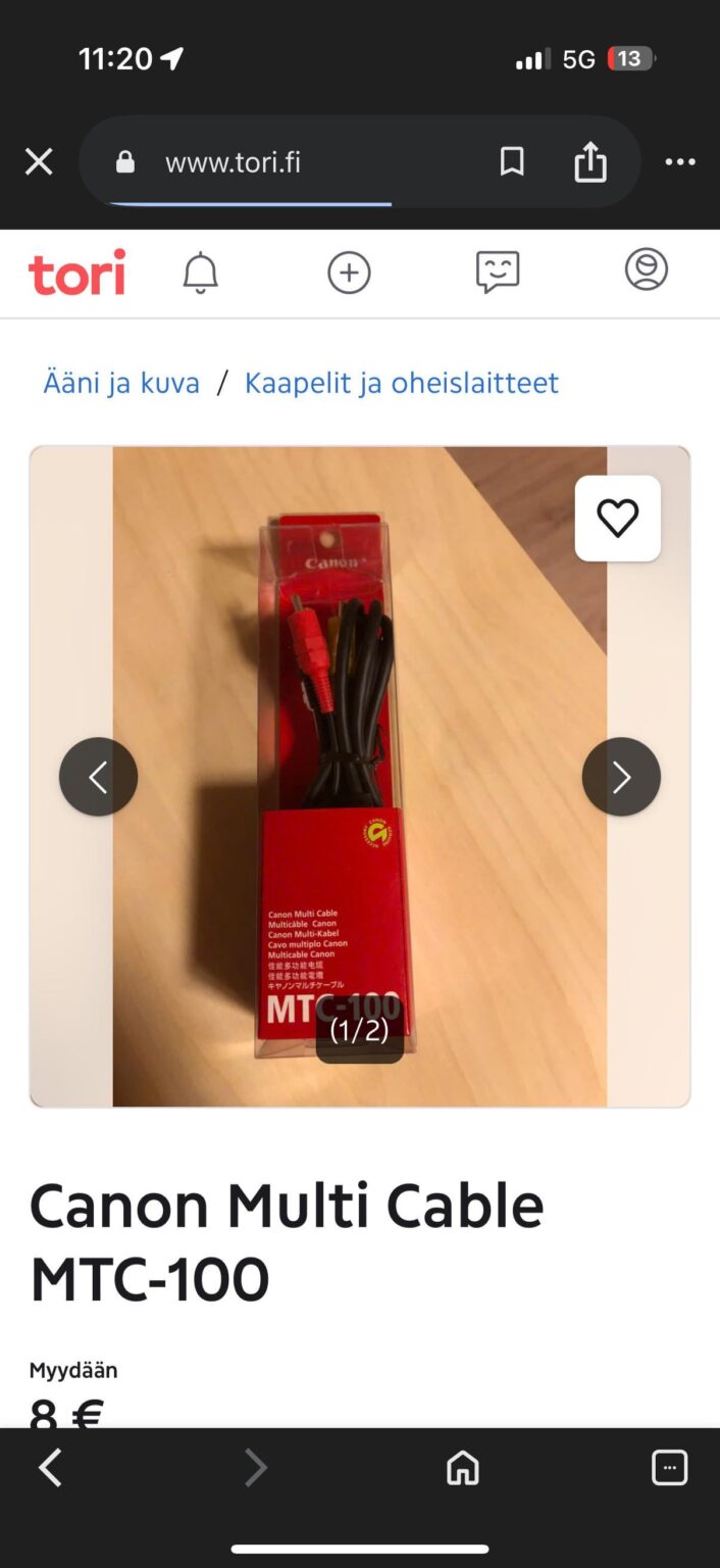 tori.fi から購入しようとしています