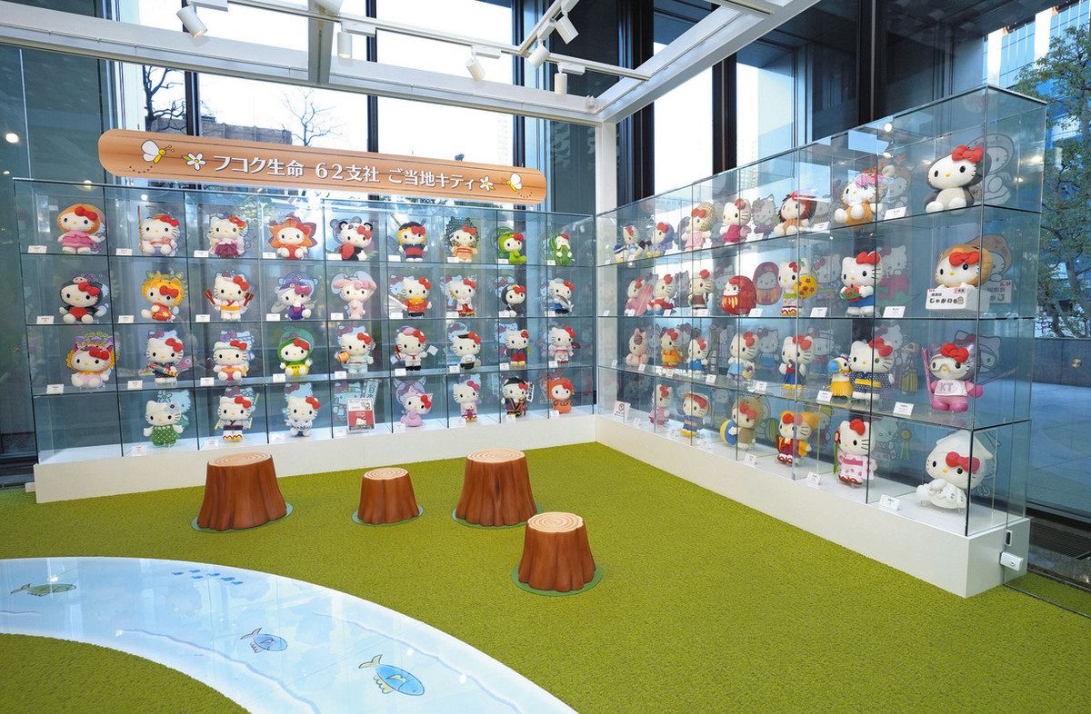 ずらりと並ぶ「ご当地キティ」