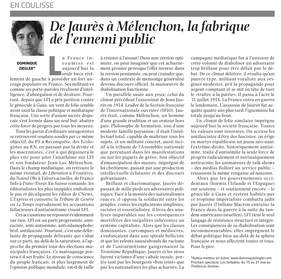 ジョレスからメランションまで、公共の敵の形成