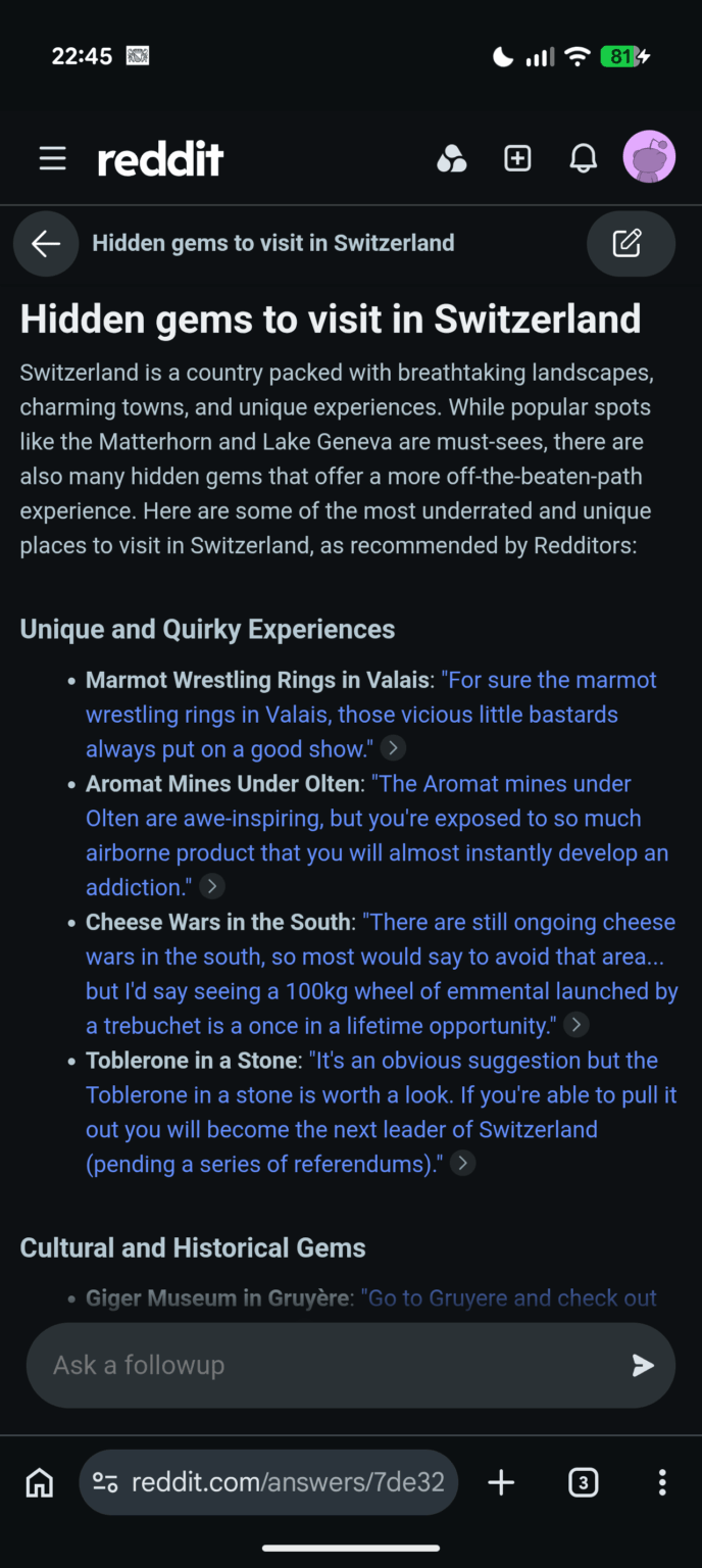 私たちは Reddit AI を本当によく訓練しました - 皆さん、素晴らしい仕事でした 😂