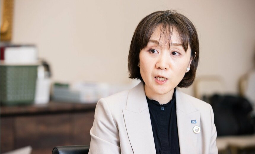 タカラトミー　変革推進本部　経営企画室DEI推進部 部長　中村真樹さん　撮影：上田泰世（写真映像部）