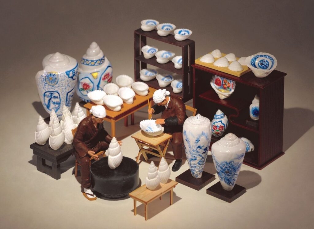 「MINIATURE LIFE展2」佐賀県立美術館　佐賀限定、有田焼を白い貝殻で表現 | 暮らし・文化 | 佐賀県のニュース