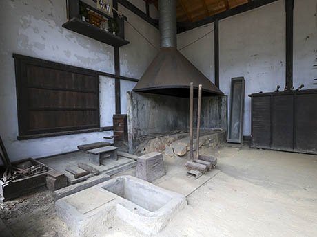 鳥取県米子市にある日本刀鍛錬所跡（菊水フォージング内）