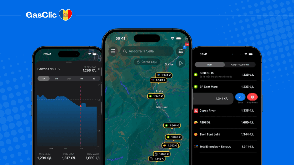 アンドラで最も安いガソリンスタンドを見つけるアプリを作成しました