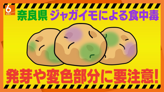 【注意】変色・発芽したジャガイモには要注意！！　ポトフたべ家族３人が食中毒に・・・加熱でも分解されにくい「ソラニン類」原因か　奈良県橿原市