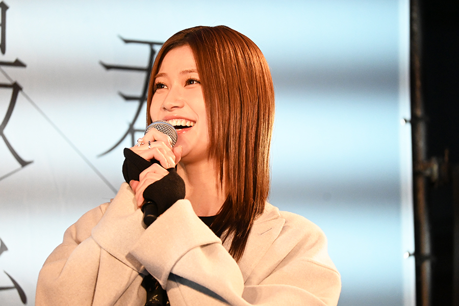 映画の記念イベントに登壇した生見愛瑠、大阪ファンの熱気に笑顔も（3月11日・大阪市内・Lmaga.jp撮影）