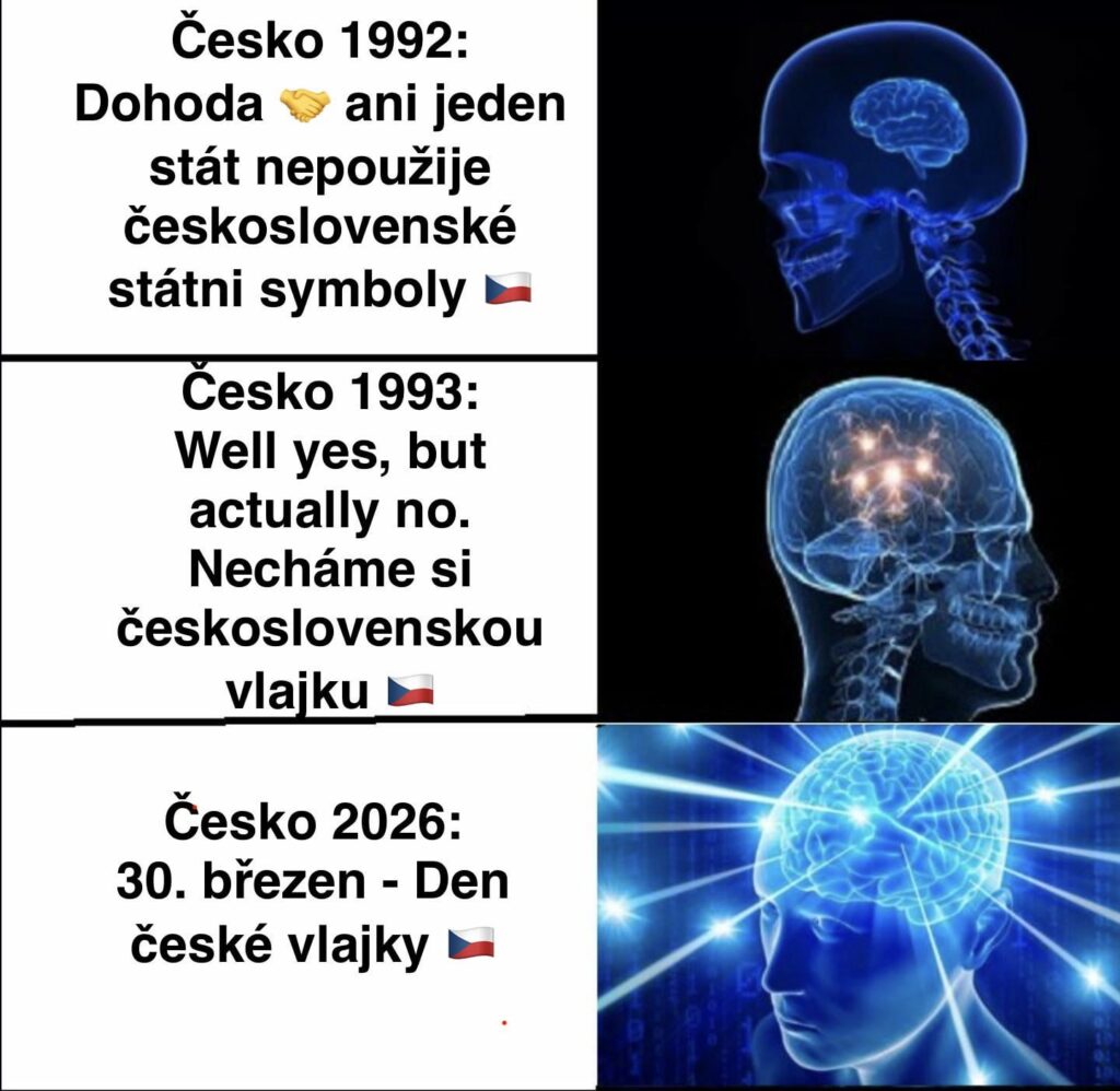 なぜチェコ共和国は、分割合意にもかかわらず、スロバキアの青いくさびが描かれたチェコスロバキアの国旗を保持し続けたのでしょうか?