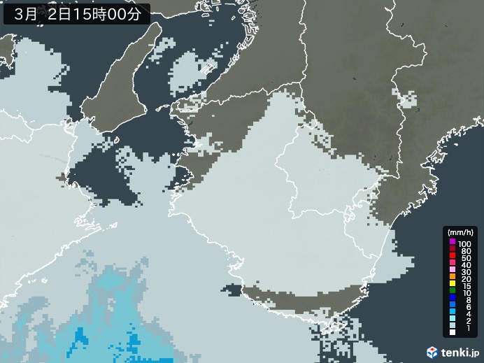 和歌山県の過去の雨雲レーダー(2026年03月02日) – 日本気象協会 tenki.jp 和歌山県の雨雲レーダー(2026年03月02日)