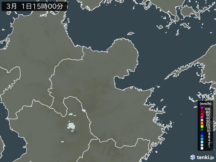 大分県の過去の雨雲レーダー(2026年03月01日) – 日本気象協会 tenki.jp 大分県の雨雲レーダー(2026年03月01日)