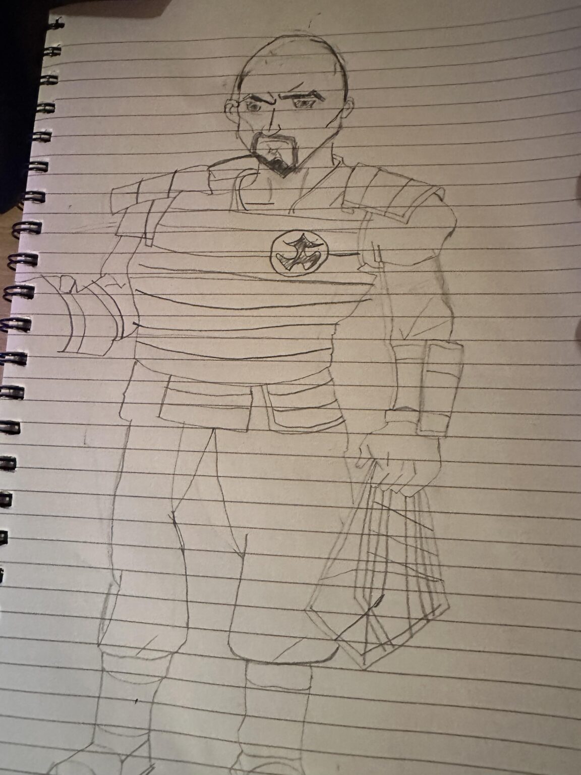 最近、このあたりでは少し緊張が高まっています。雰囲気を壊すために、OC の悪役であるカーンが登場します。 (厳しく判断しないでください、私は絵を描くことを学んでいます:D)