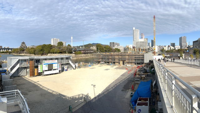 広島城 三の丸歴史館 建設中の様子1