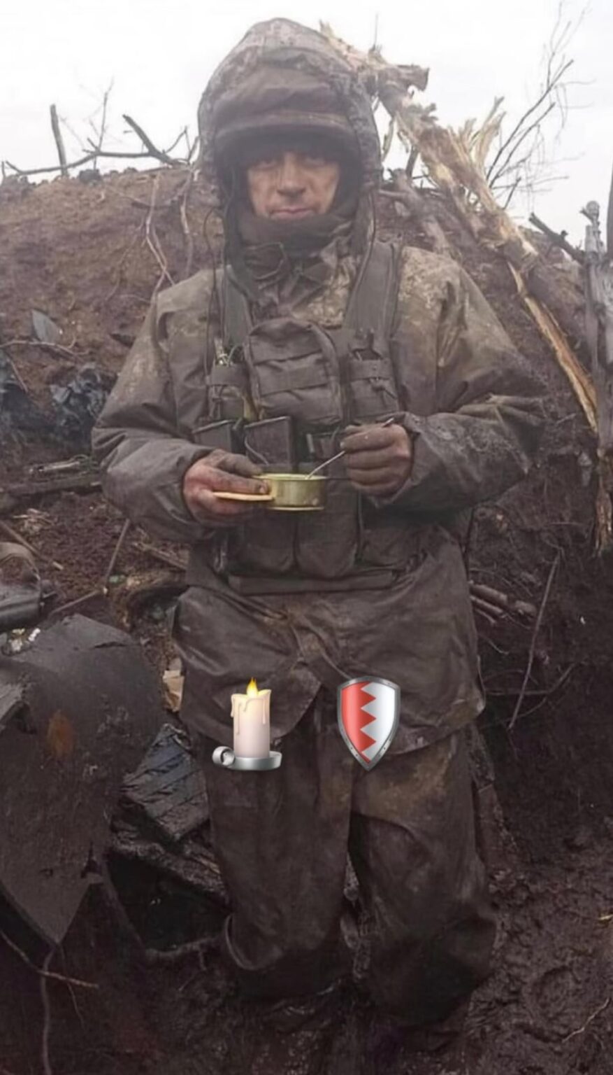 有名なバフムート塹壕の写真に登場する兵士、セルヒイ・セルギエンコは、残念ながら 2026 年 3 月 7 日に戦闘で死亡しました。