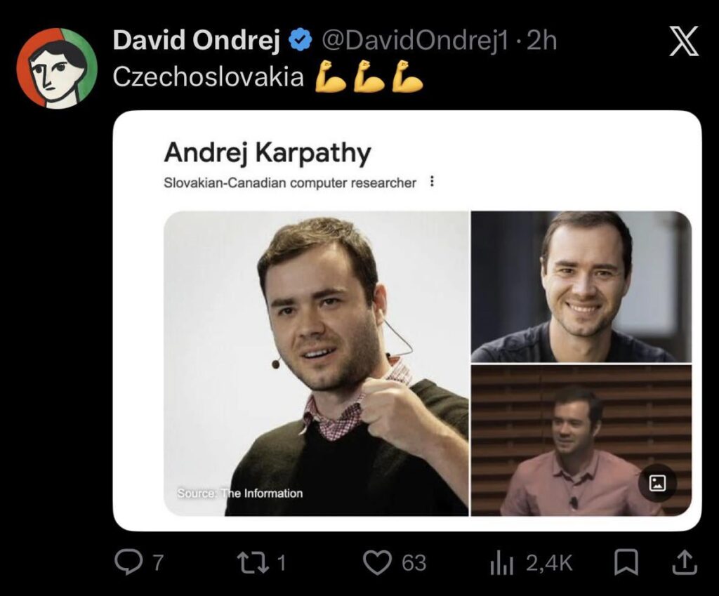 チェコ共和国: 世界的に有名な人は「チェコスロバキア」出身です。否定的な文字は「スロバキア」です