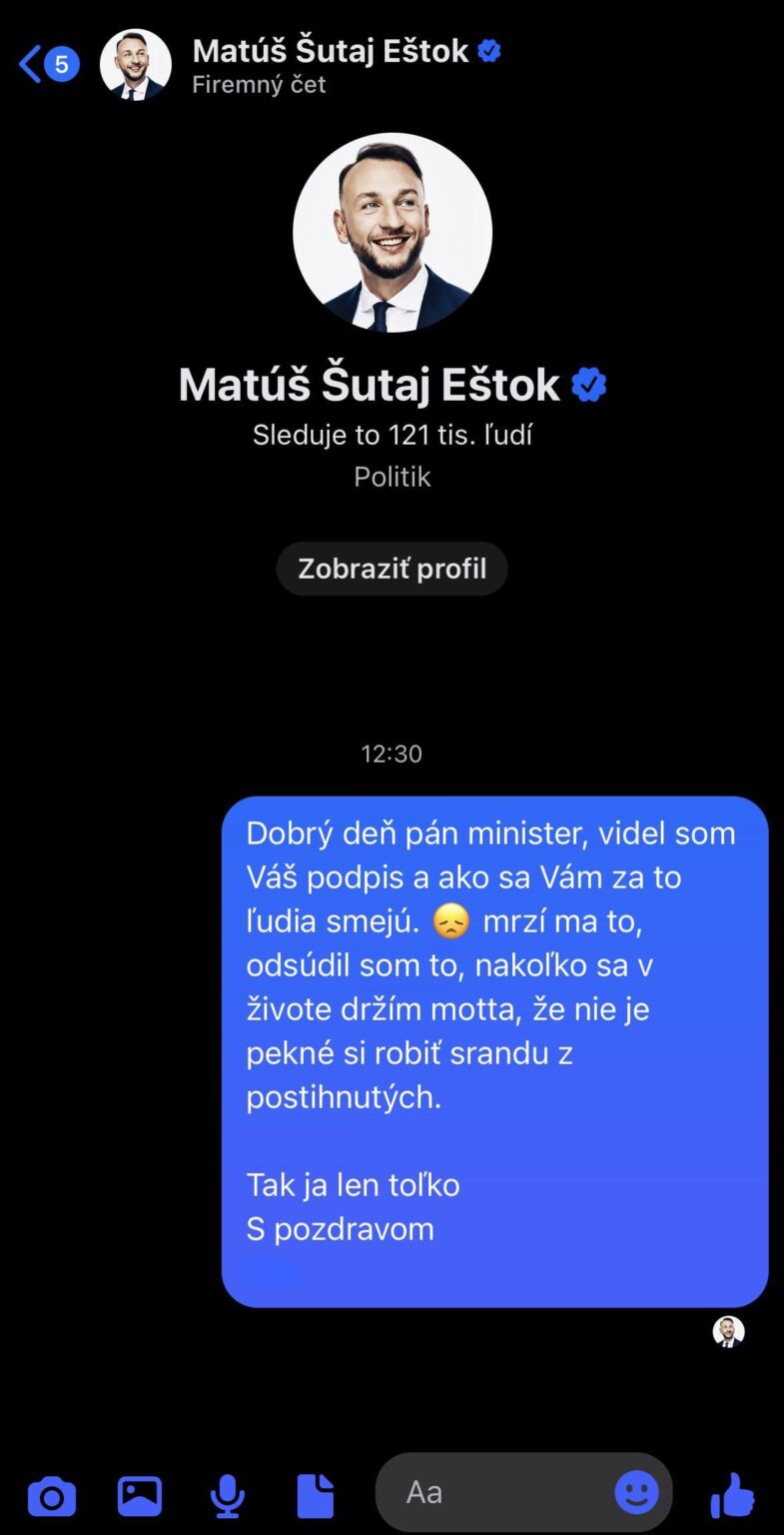 なぜ MŠE 大臣は私に返事をしてくれなかったのですか 😕 彼は私のサポートに感謝していないのですか? 💔