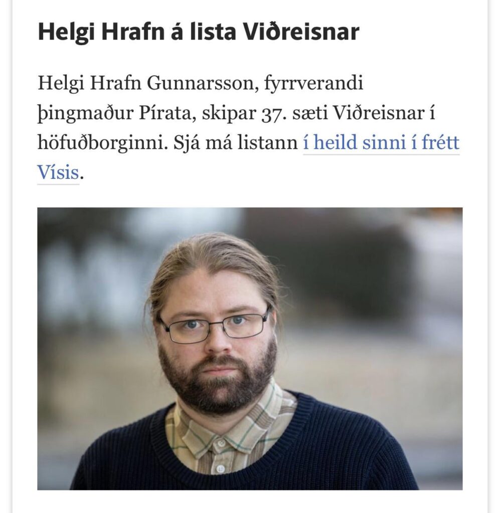 ヘリギ フラブン ティル ヴィズレイスナール