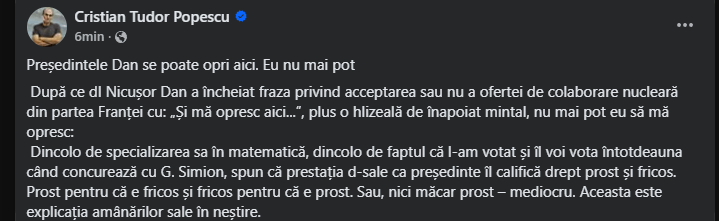 CTP: 「大統領としての彼のパフォーマンスは、彼を愚かで卑怯者とみなしている」