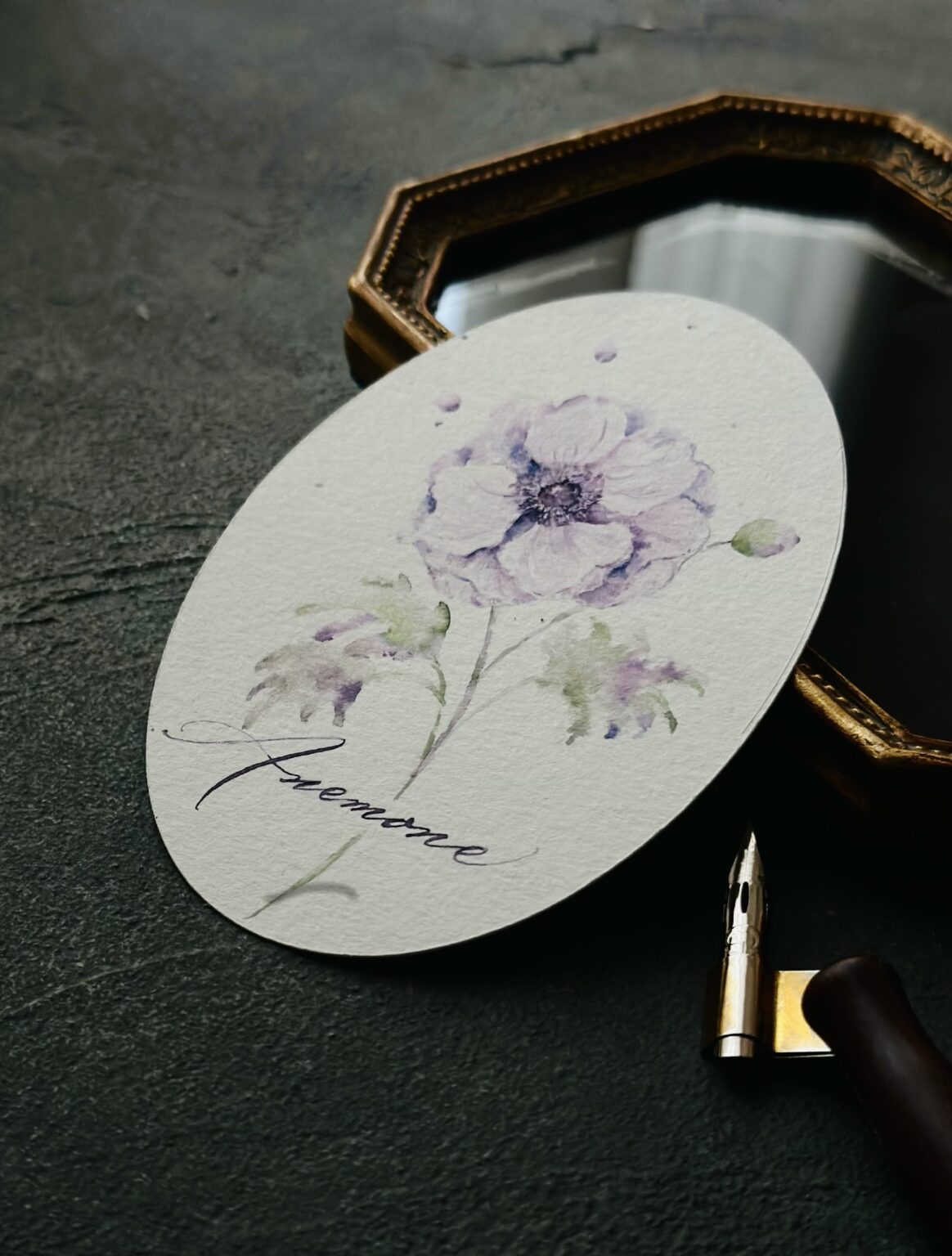 【ワークショップ】 カリグラフィーと水彩アート 『アネモネ』 | イベント | 奈良 蔦屋書店