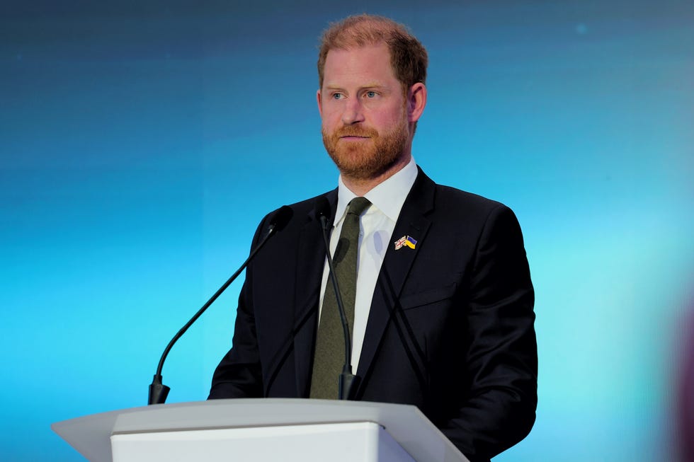 prince harry, duke of sussex visits kyiv security forum