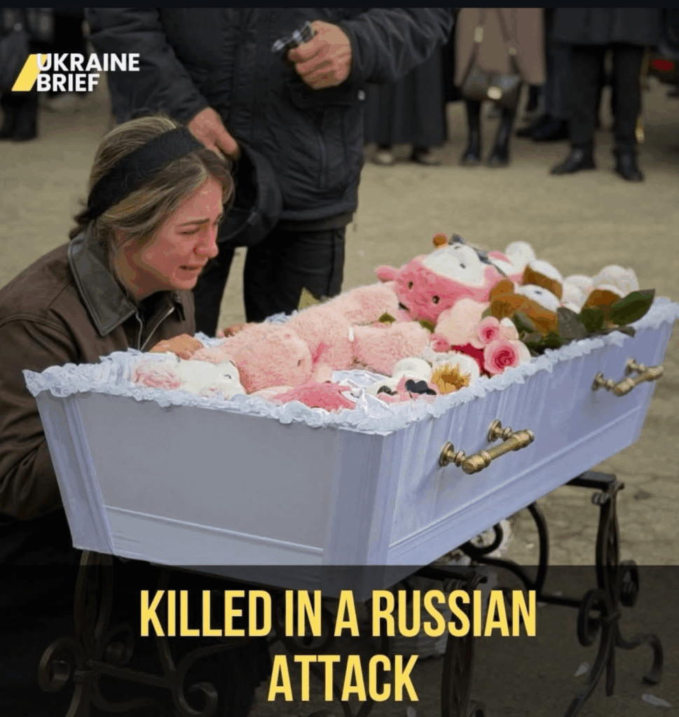 オデサさんは、ロシアの攻撃で死亡した女性たちと２歳児に別れを告げた。彼らは、2026 年 4 月 6 日の夜に住宅建物が襲撃され死亡した。