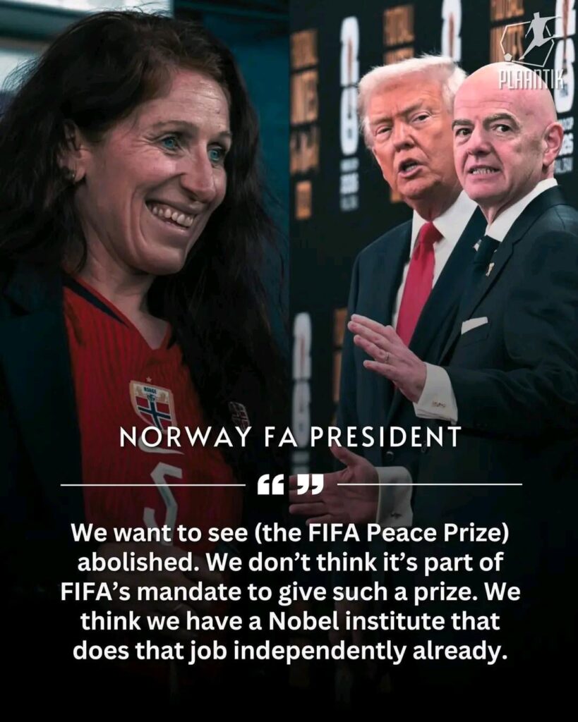 ノルウェーサッカー協会会長、FIFA平和賞について語る