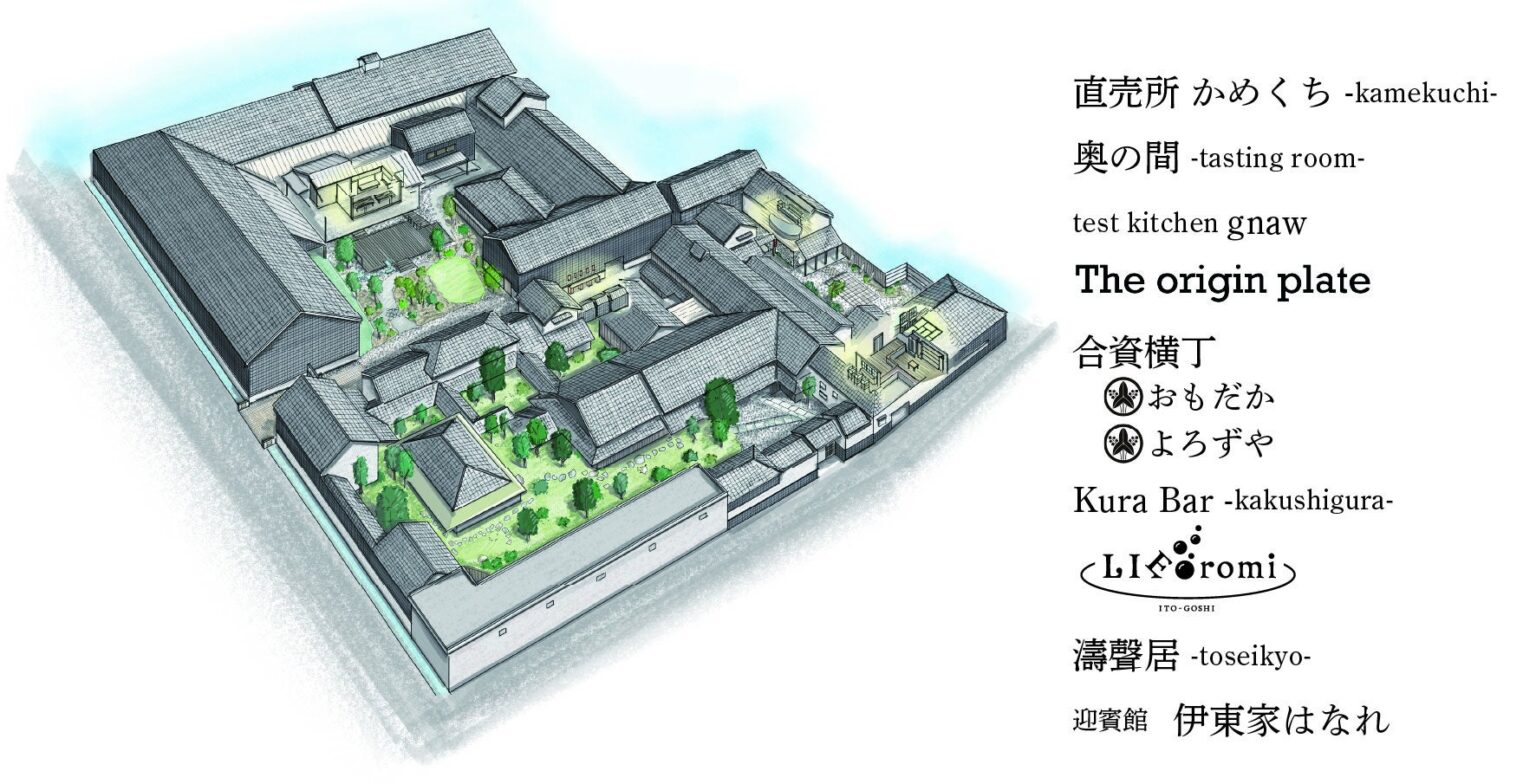 ～レストラン「The origin plate」オープン、酒蔵ツアーの開催～「伊東合資」第2期リブランディング！ | 株式会社亀崎Kamosのプレスリリース