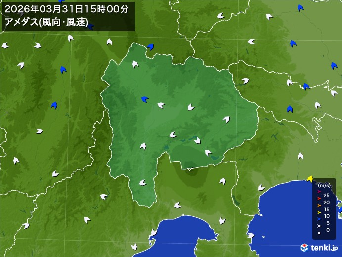 山梨県の過去のアメダス実況(2026年03月31日)(風向・風速) – 日本気象協会 tenki.jp 山梨県の過去のアメダス実況(2026年03月31日)(風向・風速) - 日本気象協会 tenki.jp