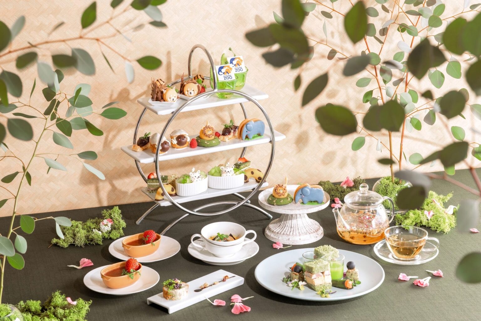 【初登場のコラボアフヌン】いしかわ動物園コラボレーション アフタヌーンティーセット ～little zoo～ご予約受付開始 | 株式会社ホライズン・ホテルズ　金沢ホテル事業所のプレスリリース