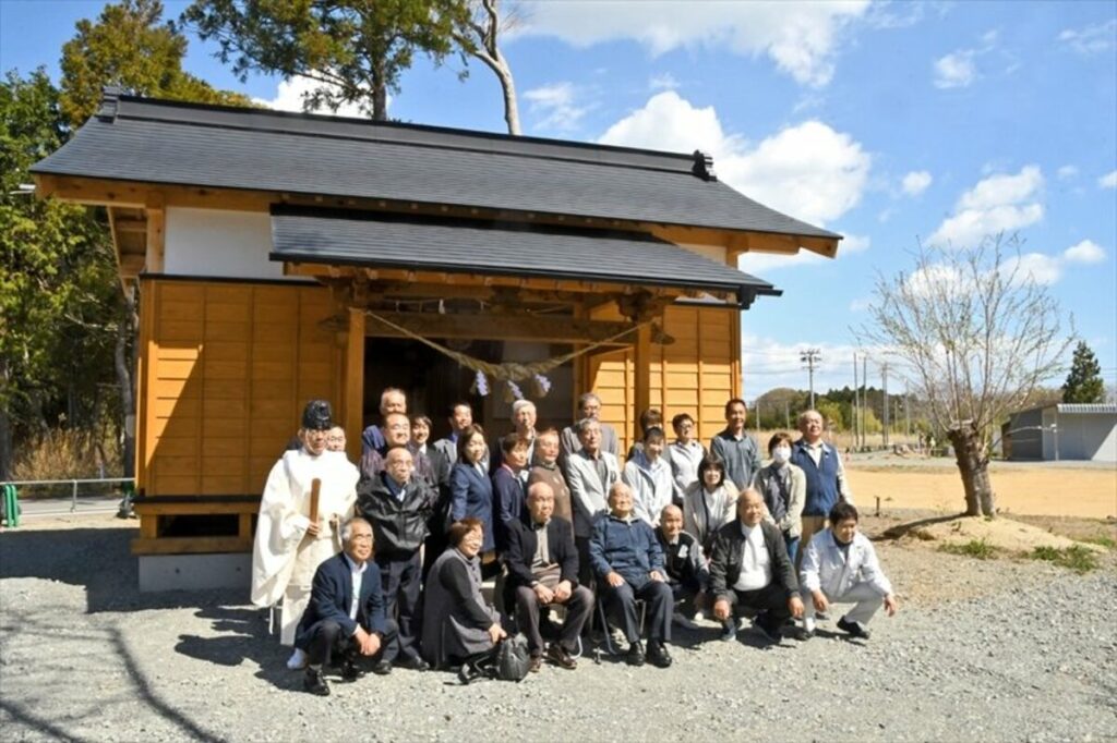 帰還困難区域、老朽化で解体　赤坂神社再建　地域のシンボル復活　福島県富岡町小良ケ浜 | 福島民報デジタル