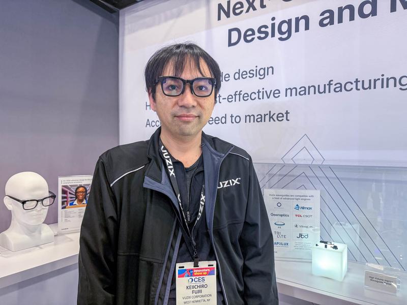 ビュージックスの日本法人代表である藤井慶一郎氏。