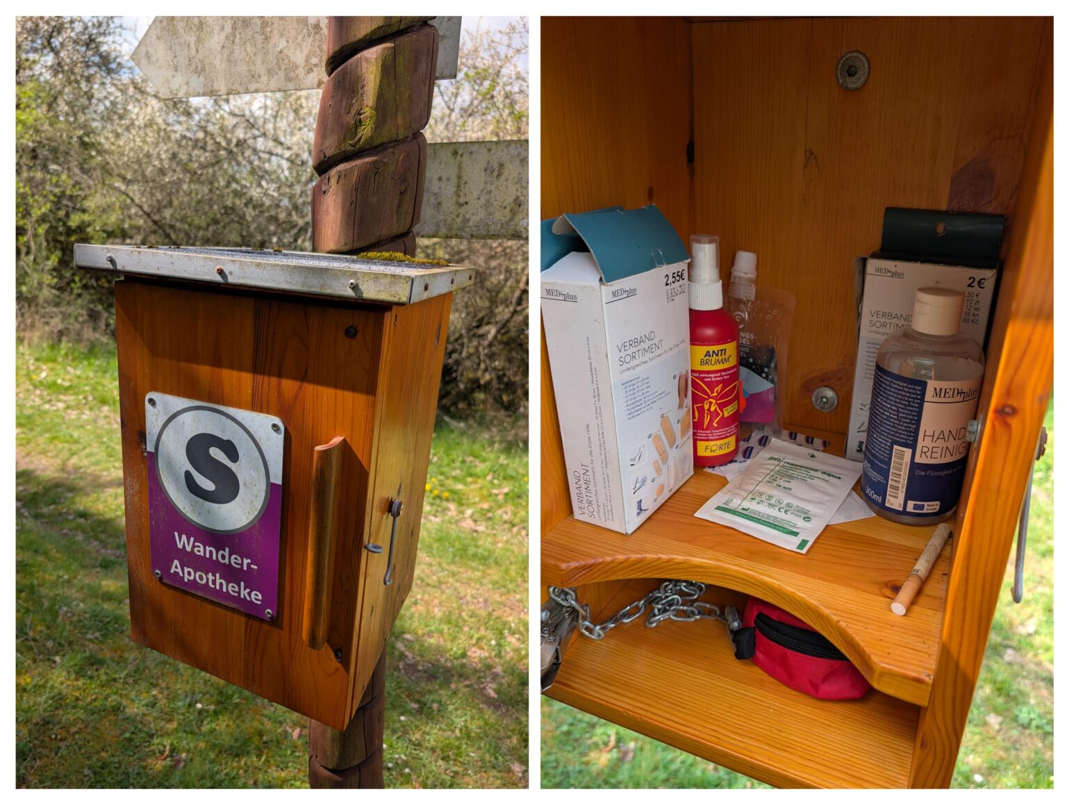 ドイツのハイキング中に人里離れた場所で見つけました。気づきましたか？ 🚬