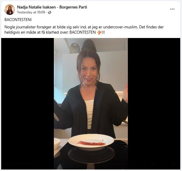 有益で啓発的な政治コンテンツを誰もが楽しみにしていました: THE BACON TEST