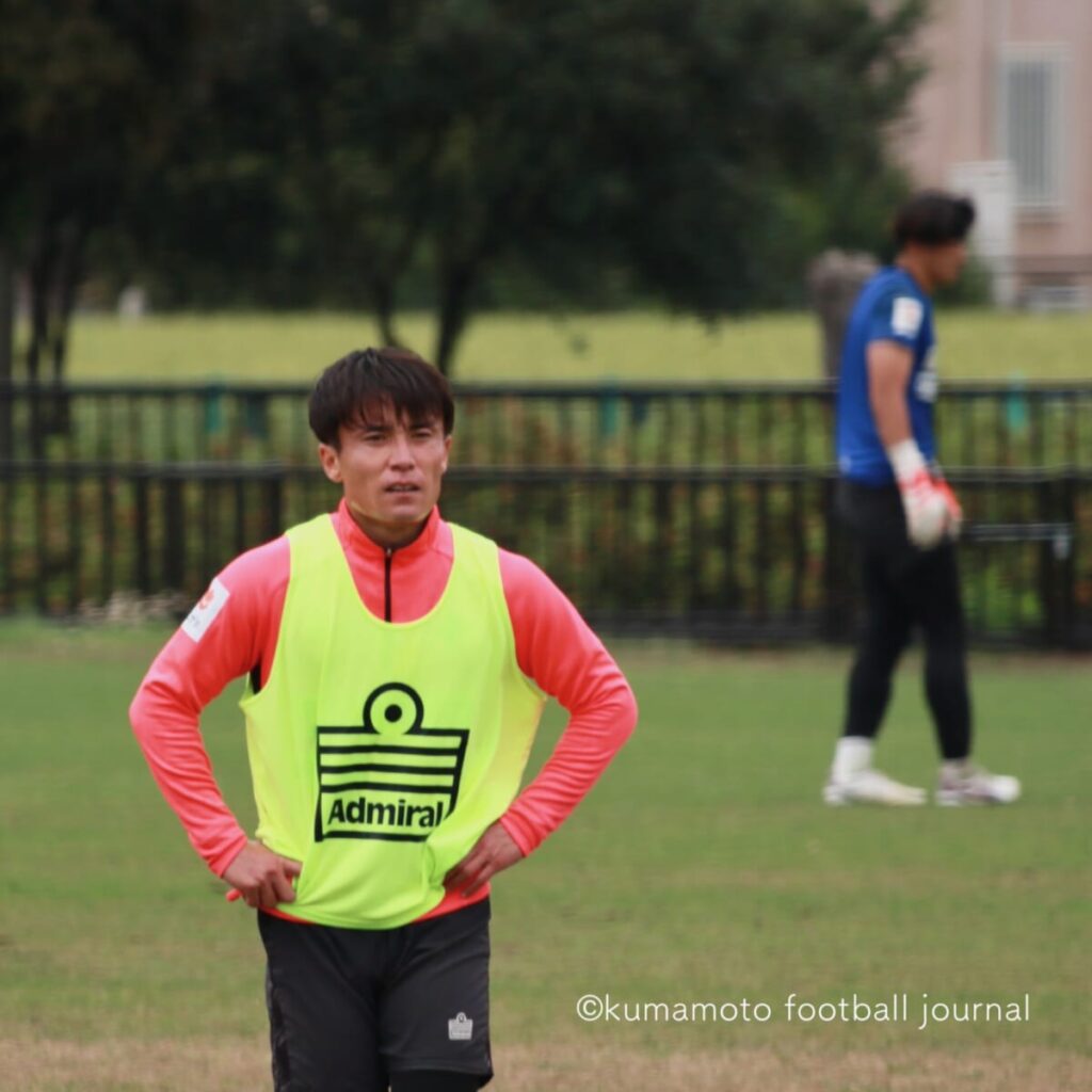 【明治安田J2・J3百年構想リーグWEST-B 第12節 vs 鳥取】試合前コメント／MF 上村周平「こういう状況だからこそ味方の気持ちを上げる声かけをして、ピッチの中でポジティブな空気を作っていくことが大事」 : kumamoto Football Journal