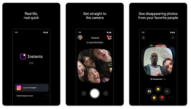 Instagram Instants app