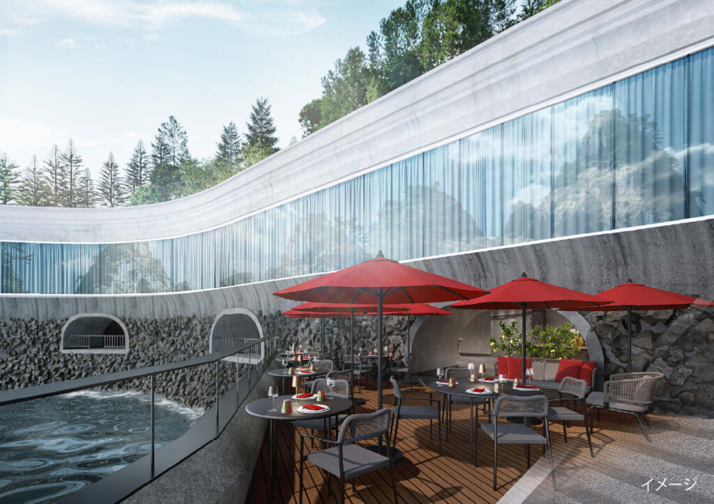 ホテルニューアカオ、波打ち際で食事できる初のテラス新設。伊豆・静岡食材のパスタやバーガー提供 - トラベル Watch