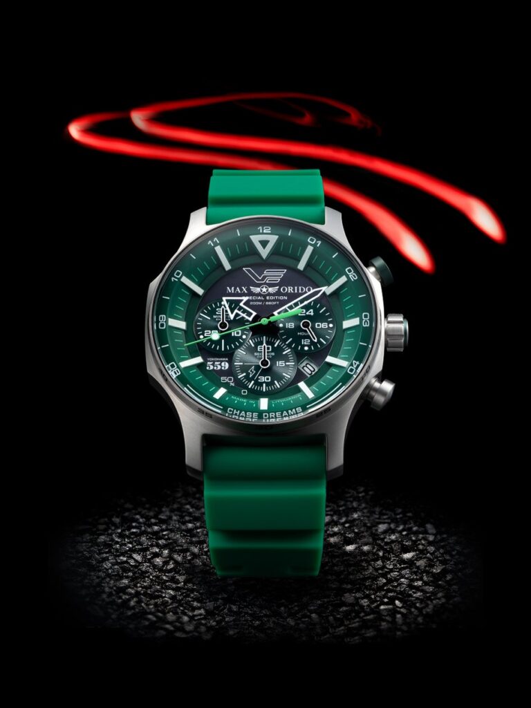 レーシングドライバーMAX ORIDO（織戸学選手） × VOSTOK EUROPE 第3弾モデル販売開始｜限定110本・グリーン基調ソーラークロノが登場
