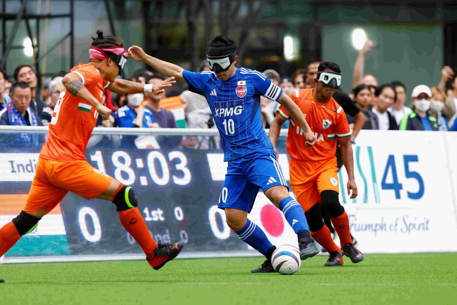「ダイセル ブラインドサッカーウィーク 2026 in うめきた」 男子日本代表は2-0でインドに勝利し開幕戦を制す