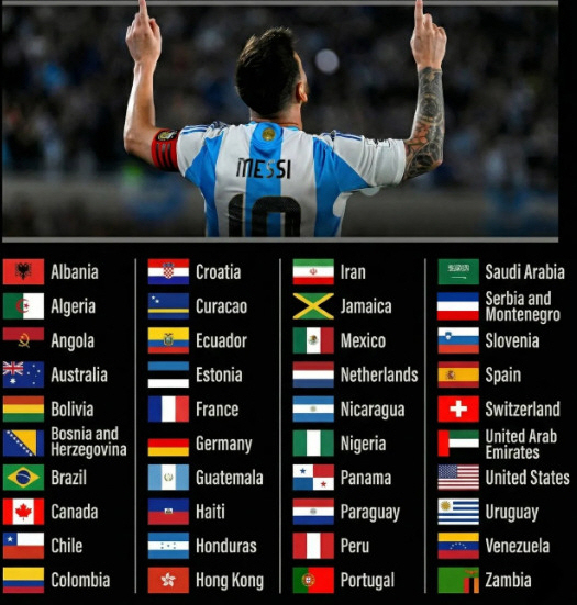 40カ国を相手に得点をあげたリオネル·メッシ。 /写真=ワールドサッカートーク 仕上げ