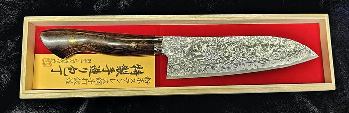 田中さん作の高級包丁