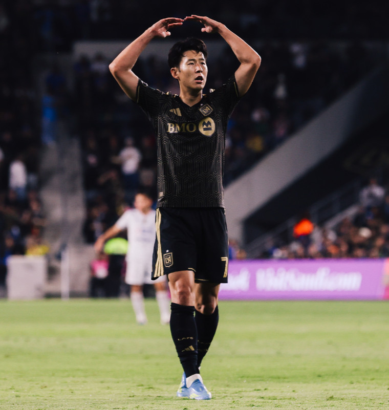 LAFCのFWソン·フンミン。 /写真=LAFC公式SNS仕上げ