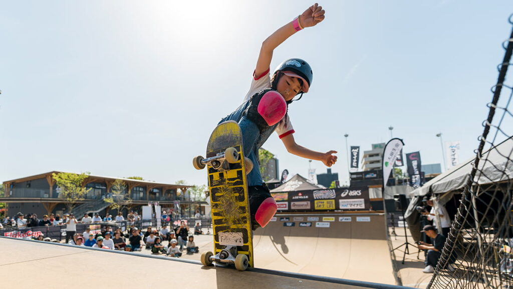 新たにブレイキンやダブルダッチも!URBAN FUTURES HIROSHIMA 2026へ行こう | 徹底解剖!ひろしまラボ スケートボード競技の様子