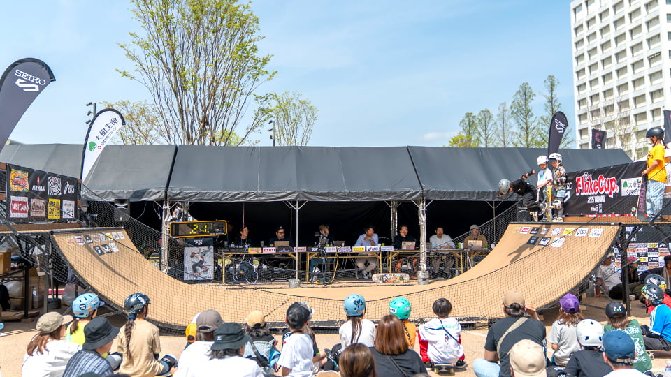 スケートボード競技とその観客