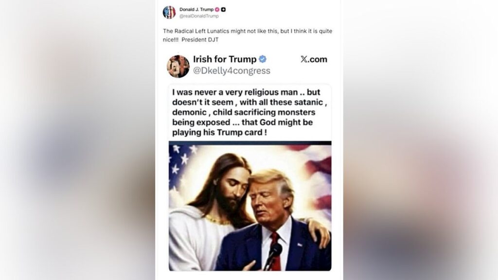 トランプ大統領、軍事作戦を「神に与えられた使命」と印象づけか…イエス・キリストとのツーショットを投稿 - 読売新聞