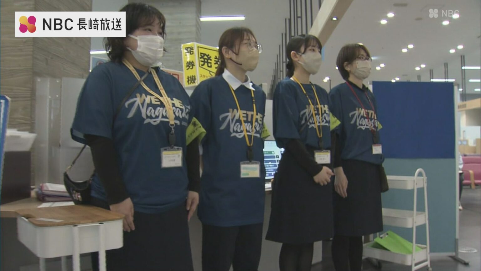 長崎ヴェルカ 初の”地区優勝”後押し　長崎市 ”応援Tシャツ” 職員着用して 業務に（NBC長崎放送）