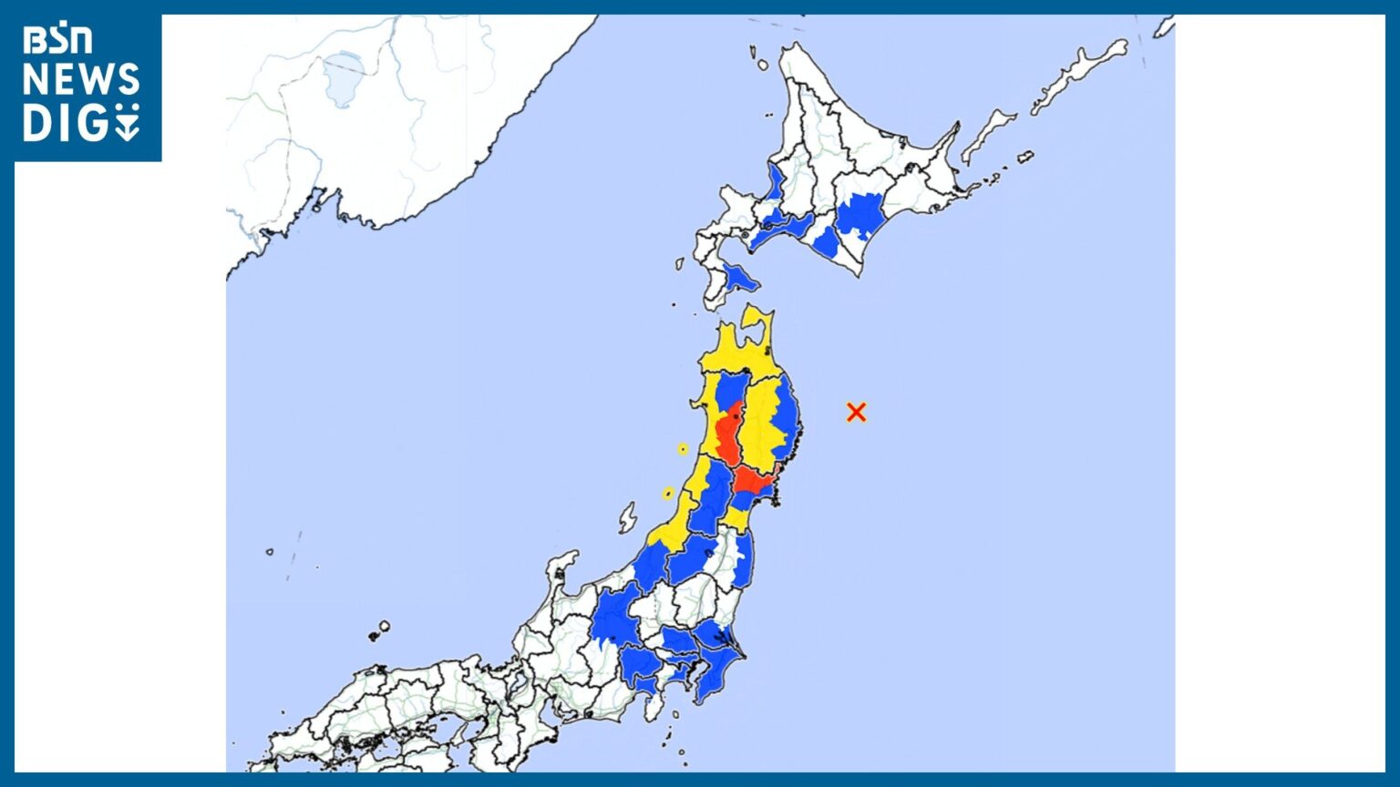 新潟県で『長周期地震動』観測 下越で階級2・中越で階級1【三陸沖の地震】青森県で最大震度5強 新潟県内は最大震度3（20日午後4時53分）（ＢＳＮ新潟放送） - Yahoo!ニュース